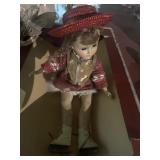 Antique composite porcelain doll jointed with