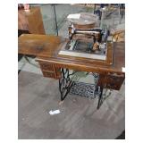 Antique Minnesota treadle sewing machine with