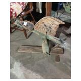 Antique childs spring powered riding horse