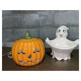 Light up pumpkin & ghost