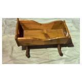 Hand Crafted Doll Cradle 23 in long