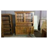 Oak Display Cabinet 66x19x84in.