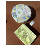 Rabbit and Easter metal cans