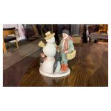 Norman Rockwell Granpa Snowman Porcelain Figurine