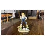 Norman Rockwell Boy on Stilts Porcelain Figurine