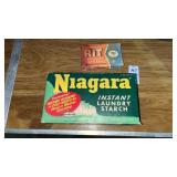 Vintage Laundry Starch and All Purpose Rit Boxes