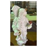 Dept 50 Plaster Santa Musical Figurine 16 in