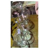 3 Crystal Vases