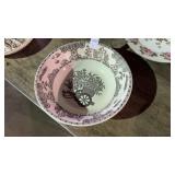 Vintage Ironstone Serving Bowl & Birthday Plate