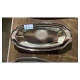 2 Chrome Relish Trays