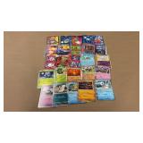 Lot of Pokemon Holo Foil Cards and Stickers