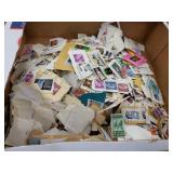 Tray lot of stamps