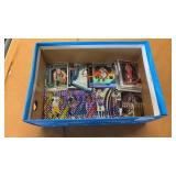 Box of Assorted Football and Basketball Cards
