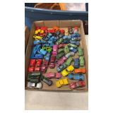 Tray Lot of Small Tootsie Toy Cars