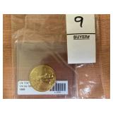 American gold Eagle 1/4 ounce gold coin