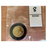 American gold Eagle 1/4 ounce gold coin