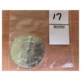 2002 American Silver Eagle coin