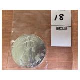 2002 American Silver Eagle coin