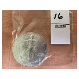 2002 American Silver Eagle coin