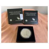 America The Beautiful , Gettysburg 5 ounce silver