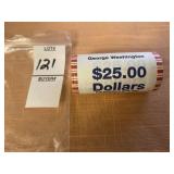 George Washington presidential Dollar coin roll