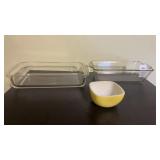 Pyrex Baking Dishes & Square Hostess Dish
