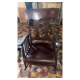 Antique Rocker with contoured seat