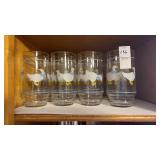 1980s Libbey Country Goose Glass Tumblers, 11