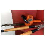 Hedge Trimmer, Garden Snips, and Assorted