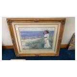 framed art print titled Looking out to Sea