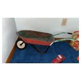 Vintage Small Metal Toy Wheelbarrow