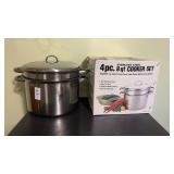 Stainless steel cook set 8 qt