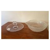 Imperial Candlewick Plate & Hobnail Indiana Glass