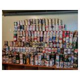 Vintage beer cans