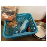 Basket of miscellaneous items - Currency