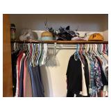 Hats, clothing + hangers - Closet Contents