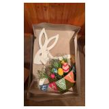 Metal Easter Bunny Decor