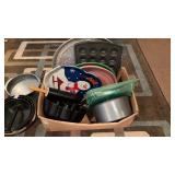 Box lot of Baking Dishes and Trays
