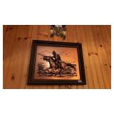 Bronze Horse Framed Picture