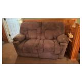 Brown Reclining Loveseat