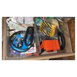 Drawer of Assorted Hardware, Fuel Cap, Strap,