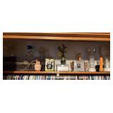 Glass Vases, Glass Angel Statues - Closet Shelf