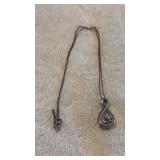 Vintage Sterling Silver 925 Figure Eight Design