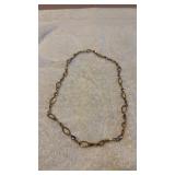 AU .925 Marked Sterling Curved Design Necklace