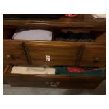 Two drawers of miscellaneous clothing & towels