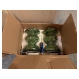 Green Christmas Candle Base