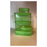 Green Lock & Lock Food Storage Containers