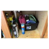 Lot of Cleaning Supplies under sink