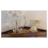 Happy Anniversary Glass Plate and Heart Wall Art