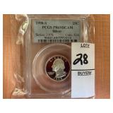 1998 S Washington, Silver 25C PCGS PR69DCAM